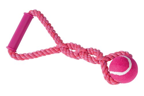 Nobby Rope Toy, Spielseil mit Tennisball und Griff, sort. gelb, rot, blau 33 cm, 200 g, Ball Ø 6 cm, 1 Stück Nobby Rope Toy, Spielseil mit Tennisball und Griff, sort. gelb, rot, blau 33 cm, 200 g, Ball Ø 6 cm, 1 Stück von Nobby