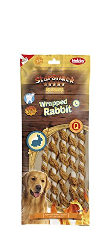 Nobby STARSNACK Barbecue Wrapped Rabbit L, 144 g; 5 St; 25 cm von Nobby