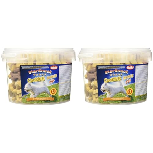 Nobby STARSNACK Cookies Bones Mix Eimer 1,3 kg (Packung mit 2) von Nobby