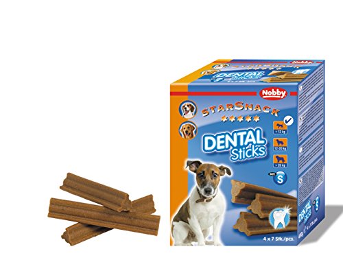 Nobby STARSNACK Dental Sticks klein, 4 Tüten je 7 Sticks (1 x 400 g) von Nobby