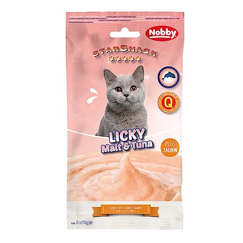 Nobby Katzen-Snack LICKY Malt & Tuna 1 Packung (5 x 15 g) von Nobby
