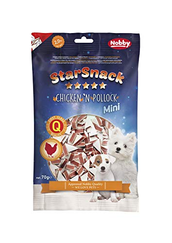 Nobby StarSnack MINI Chicken´n Pollock für Hunde, 1 Packung (1 x 70 g) von Nobby