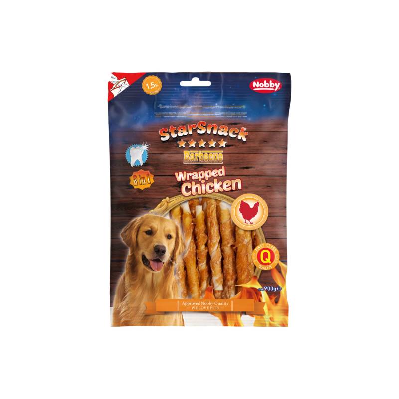 Nobby - Starsnack Barbecue Wrapped Chicken - 70 g von Nobby