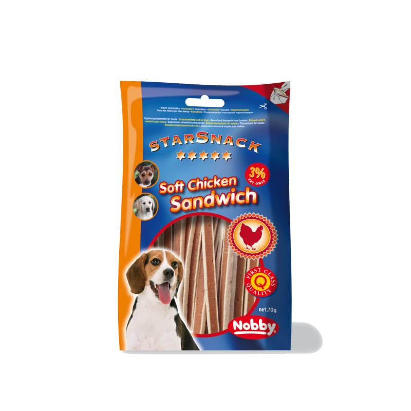 Nobby Starsnack Soft Sandwich - Chicken - 70 g von Nobby