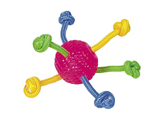 Nobby TPR Ball mit Spielseilen, Ø 8 cm, 1 Stück von Nobby