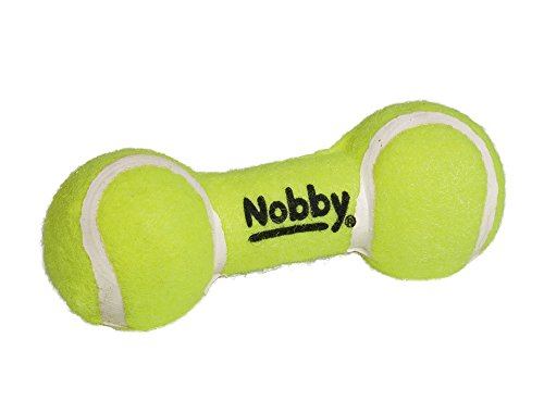 Nobby Tennis Hantel mit Squeaker 13,5 cm Nobby Tennis Hantel mit Squeaker 13,5 cm von Nobby