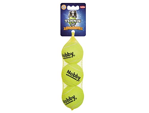 Nobby Tennisball, M: 6,5 cm, 1 Netz (1 x 3 Stück) von Nobby