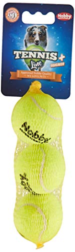 Nobby Tennisball mit Squeaker S, 5,0 cm, 1 Packung (3 Stück) von Nobby
