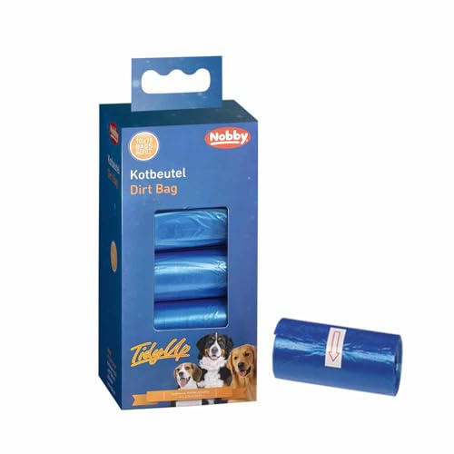 Nobby TidyUp Kotbeutel Vorratspack blau 10 Rollen á 15 Beutel von Nobby