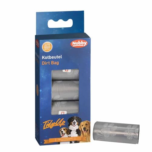 Nobby TidyUp Kotbeutel mit Pfotendruck hellgrau 4 Rollen á 15 Beutel Nobby TidyUp Kotbeutel mit Pfotendruck hellgrau 4 Rollen á 15 Beutel von Nobby