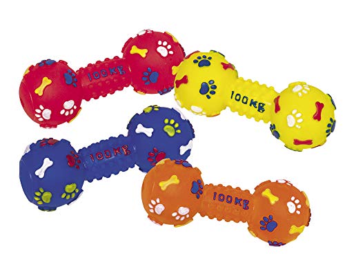 Nobby Vinyl Hantel Classic mit Squeaker farbig Sortiert 14 cm Nobby Vinyl Hantel Classic mit Squeaker farbig Sortiert 14 cm von Nobby