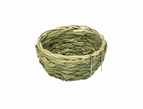 Nobby Vogel-Nest Ø11x5 cm, Naturmaterial (Blätter), Blattbindung, für Vögel, Riesige Rassen, Innenbereich, Käfig von Nobby
