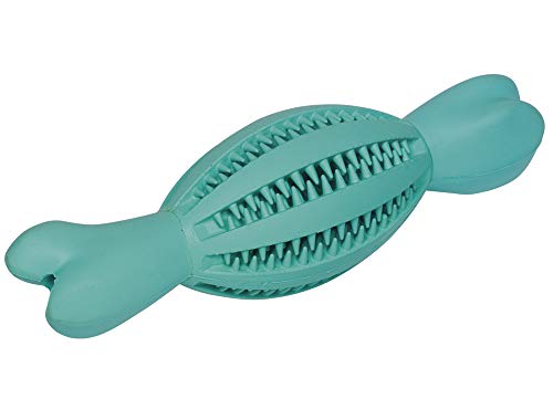 Nobby Vollgummi Rugbyball mit Knochen DENTAL LINE 23 cm von Nobby