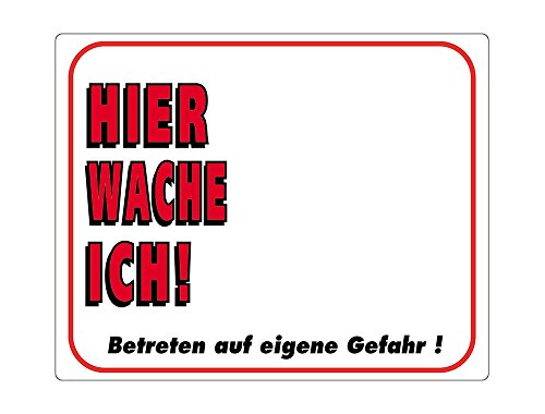 Nobby Warntafel "Hier wache ich!" gelb 12 x 3,5 cm Nobby Warntafel "Hier wache ich!" gelb 12 x 3,5 cm von Nobby