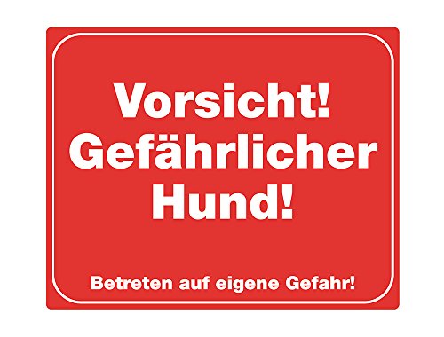 Nobby Warntafel "Vorsicht! Gefährlicher Hund! gelb 12 x 3,5 cm Nobby Warntafel "Vorsicht! Gefährlicher Hund! gelb 12 x 3,5 cm von Nobby
