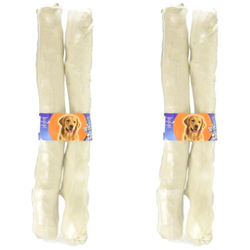 Nobby White´n Tasty Kaurollen für Hunde, ca. 32,5-35 cm, 1 Tüte je 2 Stück (1 x 250 g) (Packung mit 2) von Nobby