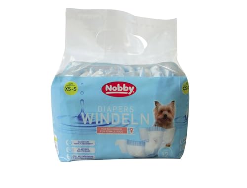 Nobby Windeln f. Hündinnen XS-S, 20-28 cm, 1 Packung (1 x 12 Stück) von Nobby