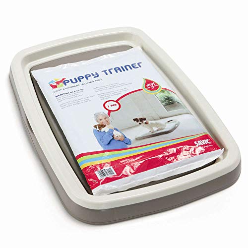 Savic Puppy Trainer Hundetoilette für Welpen, Starter-Set, Toilette mit 7 Pads, Größe M, 46,5 x 35 x 4 cm Savic Puppy Trainer Hundetoilette für Welpen, Starter-Set, Toilette mit 7 Pads, Größe M, 46,5 x 35 x 4 cm von Nobby