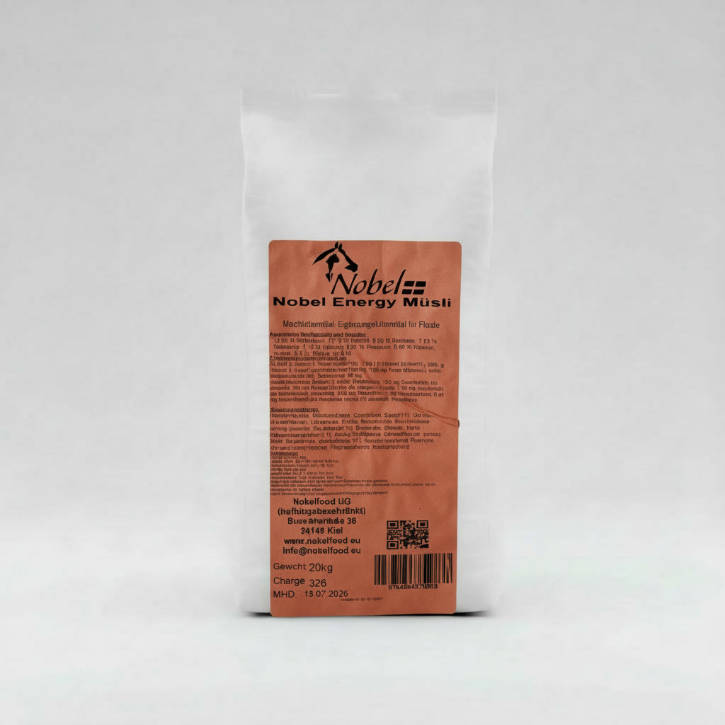 Nobel Energy Müsli 20kg Für aktive Pferde & Sportpferde Nobel Energy Müsli 20kg Für aktive Pferde & Sportpferde von Nobelfood