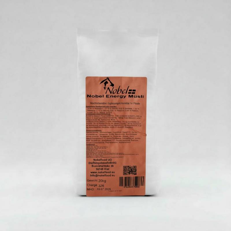 Nobel Energy Müsli 20kg Für aktive Pferde & Sportpferde Nobel Energy Müsli 20kg Für aktive Pferde & Sportpferde von Nobelfood