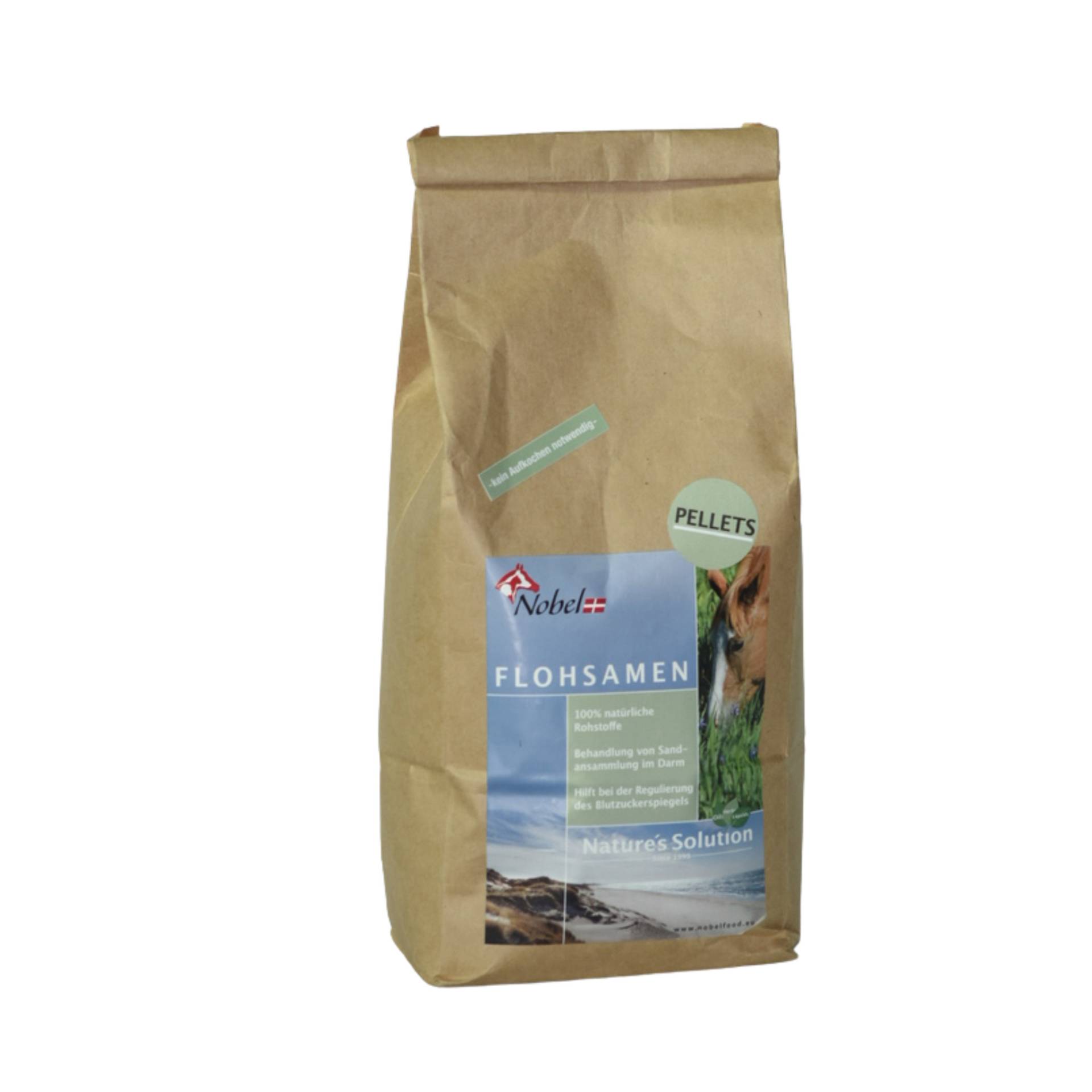 Nobel Flohsamen Pellets 1,5kg Kein Aufkochen notwendig Nobel Flohsamen Pellets 1,5kg Kein Aufkochen notwendig von Nobelfood