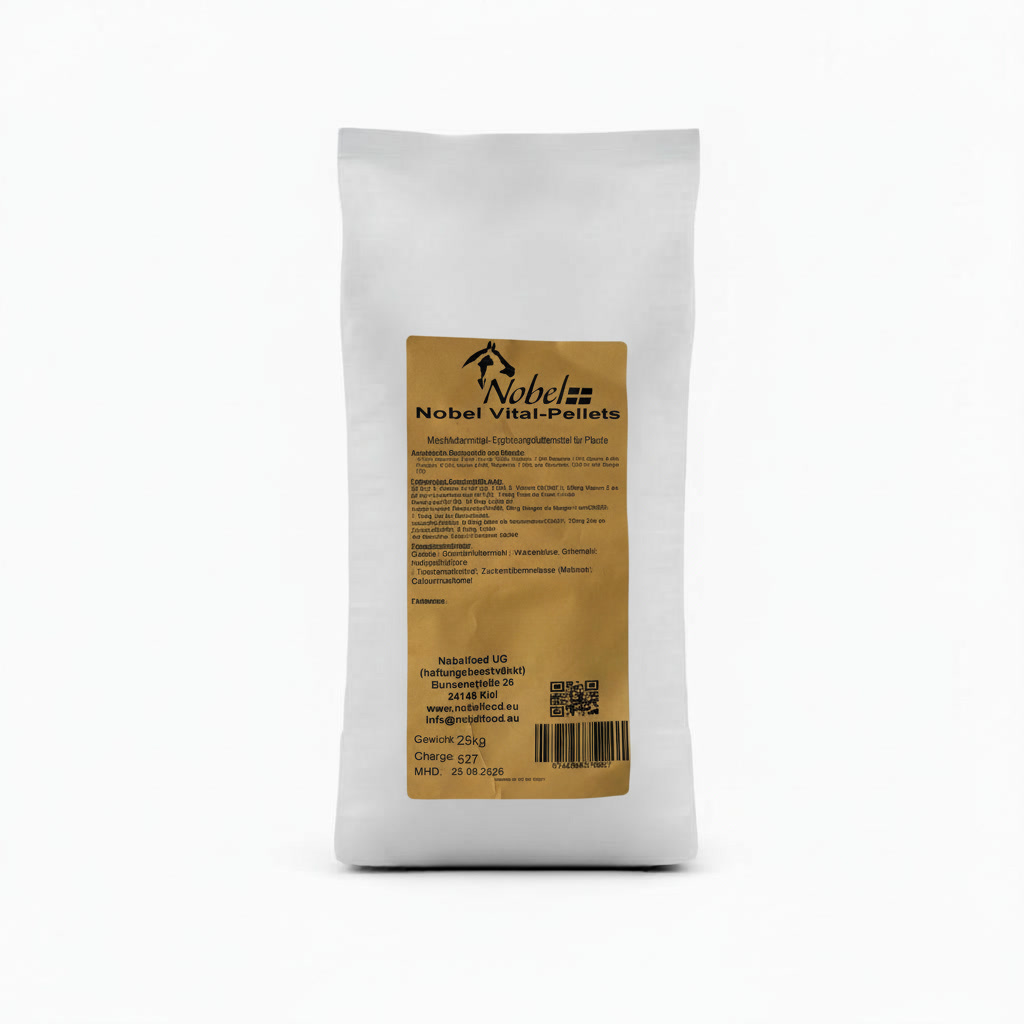 Nobel Vital Pellets 25kg Haferfreie Basispellet Nobel Vital Pellets 25kg Haferfreie Basispellet von Nobelfood