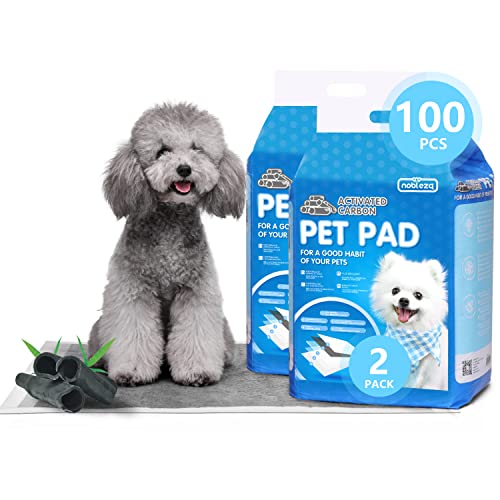 Nobleza 100x Kohlenstoff Trainingsunterlagen für Hunde, Haustier Super Saugfähige Welpenunterlage, Welpen Hygieneunterlagen Toilettenmatte, 100er Pack 60x60cm Nobleza 100x Kohlenstoff Trainingsunterlagen für Hunde, Haustier Super Saugfähige Welpenunterlage, Welpen Hygieneunterlagen Toilettenmatte, 100er Pack 60x60cm von Nobleza