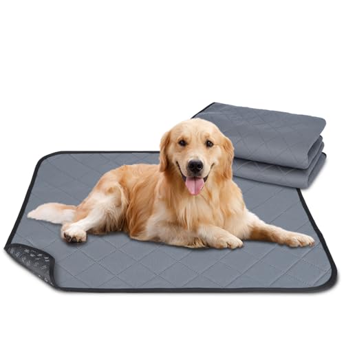 Nobleza 2 Stück Welpenunterlagen Waschbar, 120 x 90 cm Wiederverwendbare Matten für Hunde, Schnell Absorbierend Puppy Training Pads für Sofa und Boden, Grau Nobleza 2 Stück Welpenunterlagen Waschbar, 120 x 90 cm Wiederverwendbare Matten für Hunde, Schnell Absorbierend Puppy Training Pads für Sofa und Boden, Grau von Nobleza