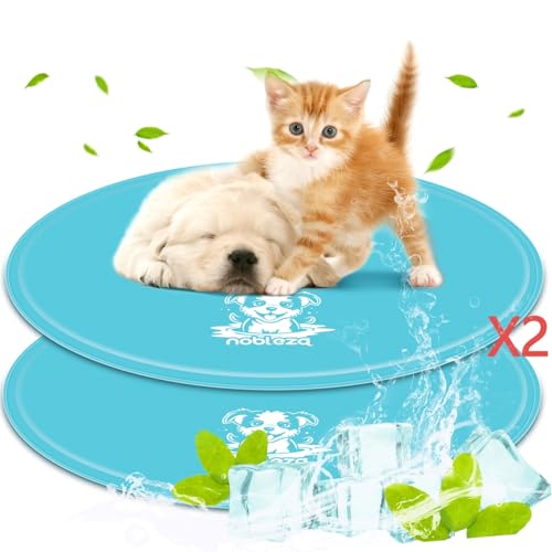 Nobleza - 2 × Kühlmatte Hunde Katzen, Kühlmatte für Hunde Selbstkühlend mit Ungiftiges Gel, Haustier Kühlmatte für Katzen, Durchmesser 60 cm Nobleza - 2 × Kühlmatte Hunde Katzen, Kühlmatte für Hunde Selbstkühlend mit Ungiftiges Gel, Haustier Kühlmatte für Katzen, Durchmesser 60 cm von Nobleza