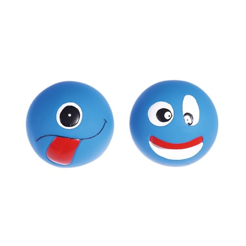 Nobleza - 2er Set Hundespielbälle mit lustigen Gesichtern - Spaß für Ihren Hund, Farbe:Blau, Größe:OneSize Nobleza - 2er Set Hundespielbälle mit lustigen Gesichtern - Spaß für Ihren Hund, Farbe:Blau, Größe:OneSize von Nobleza