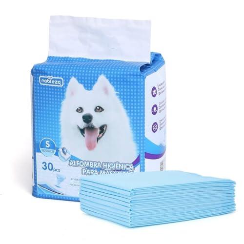 Nobleza 30x Ultra saugfähige Hunde Trainingsunterlagen, Welpenunterlage Welpen Toilettenmatte, 40 * 60cm, 30 Stück Nobleza 30x Ultra saugfähige Hunde Trainingsunterlagen, Welpenunterlage Welpen Toilettenmatte, 40 * 60cm, 30 Stück von Nobleza