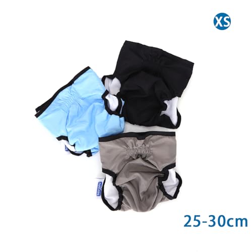Nobleza - 3er Set waschbare Hundewindeln - Wiederverwendbar und auslaufsicher, Farbe:Mehrfarbig, Größe:XS Nobleza - 3er Set waschbare Hundewindeln - Wiederverwendbar und auslaufsicher, Farbe:Mehrfarbig, Größe:XS von Nobleza