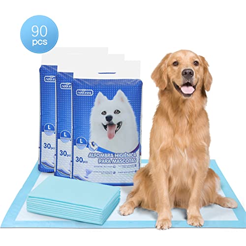 Nobleza -90 x Ultra saugfähige Hunde Trainingsunterlagen Welpenunterlage Welpen Toilettenmatte, 60 * 90cm Nobleza -90 x Ultra saugfähige Hunde Trainingsunterlagen Welpenunterlage Welpen Toilettenmatte, 60 * 90cm von Nobleza