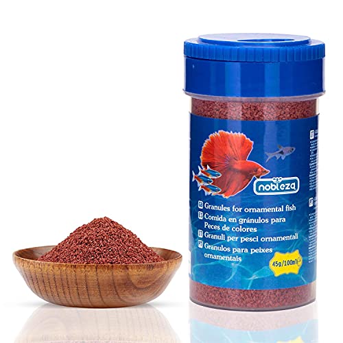 Nobleza - Hauptfutter für Alle Kleine Fische, Langsam Sinkendes Weichfischgranulat, 45g / 100 ml von Nobleza