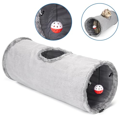 Nobleza Katzentunnel aus Wildleder - Hochwertig, langlebig und komfortabel, Farbe:Grau, Größe:OneSize Nobleza Katzentunnel aus Wildleder - Hochwertig, langlebig und komfortabel, Farbe:Grau, Größe:OneSize von Nobleza