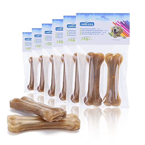 Nobleza - Hunde Kauknochen 10CM x 12 Stück, 100% natürliche rinderhautknochen und hundeknochen für kleine Hunde, Dog Bones proteinreiche Nobleza - Hunde Kauknochen 10CM x 12 Stück, 100% natürliche rinderhautknochen und hundeknochen für kleine Hunde, Dog Bones proteinreiche von Nobleza