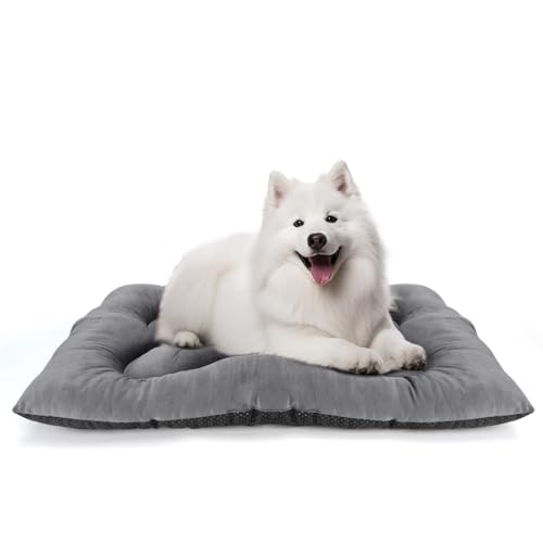 Nobleza Hundebett Grosse Hunde, Hundekissen Flauschig, rutschfeste, Hundematte Waschbar fur Große Hunde, Hundematratze Atmungsaktiv, 100x66x13cm, Grau Nobleza Hundebett Grosse Hunde, Hundekissen Flauschig, rutschfeste, Hundematte Waschbar fur Große Hunde, Hundematratze Atmungsaktiv, 100x66x13cm, Grau von Nobleza