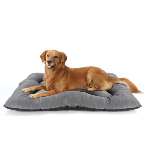 Nobleza Hundebett Grosse Hunde, Hundekissen Flauschig, rutschfeste, Hundematte Waschbar fur Große Hunde, Hundematratze Atmungsaktiv, 130x100x13cm, Grau Nobleza Hundebett Grosse Hunde, Hundekissen Flauschig, rutschfeste, Hundematte Waschbar fur Große Hunde, Hundematratze Atmungsaktiv, 130x100x13cm, Grau von Nobleza