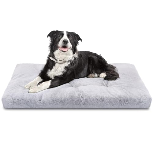 Nobleza Hundebett Grosse Hunde Waschbar, Super Weiches und Flauschiges Anti-Angst Hundebett, Hochwertiges Plüsch Hundebett mit Rutschfestem Boden, Hundekissen, Hundematte rutschfest, 95x60x10 cm, L Nobleza Hundebett Grosse Hunde Waschbar, Super Weiches und Flauschiges Anti-Angst Hundebett, Hochwertiges Plüsch Hundebett mit Rutschfestem Boden, Hundekissen, Hundematte rutschfest, 95x60x10 cm, L von Nobleza