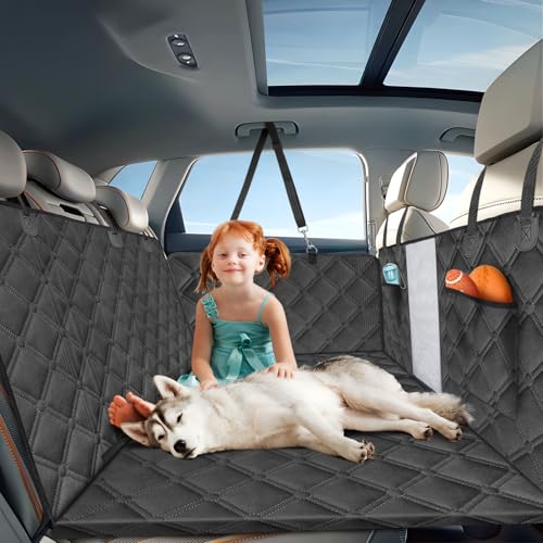 Nobleza - Hundedecke Auto Rückbank mit Abnehmbar Harter Unterseite 130 X 70 cm, Kratzfest Hundematte Auto mit Seitenklappen, Wasserdichter und Rutschfester Rücksitzschutz für SUVs & Familienautos Nobleza - Hundedecke Auto Rückbank mit Abnehmbar Harter Unterseite 130 X 70 cm, Kratzfest Hundematte Auto mit Seitenklappen, Wasserdichter und Rutschfester Rücksitzschutz für SUVs & Familienautos von Nobleza