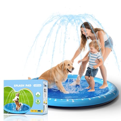 Nobleza Hundepool mit Sprinkler-Funktion Ø 170cm – Faltbares Splash Pad mit 0.55mm verdicktem Anti-Rutsch PVC für Hunde & Kinder, Sommer-Spaß im Garten Nobleza Hundepool mit Sprinkler-Funktion Ø 170cm – Faltbares Splash Pad mit 0.55mm verdicktem Anti-Rutsch PVC für Hunde & Kinder, Sommer-Spaß im Garten von Nobleza