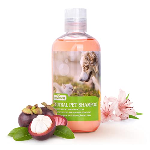 Nobleza Hundeshampoo gegen Juckreiz Milben Pilz, Sensitive-Shampoo Katze, Anti-Bakteriell, Lindert Hautreizungen, auch für Welpen und Kätzchen 250ml (Rot) von Nobleza