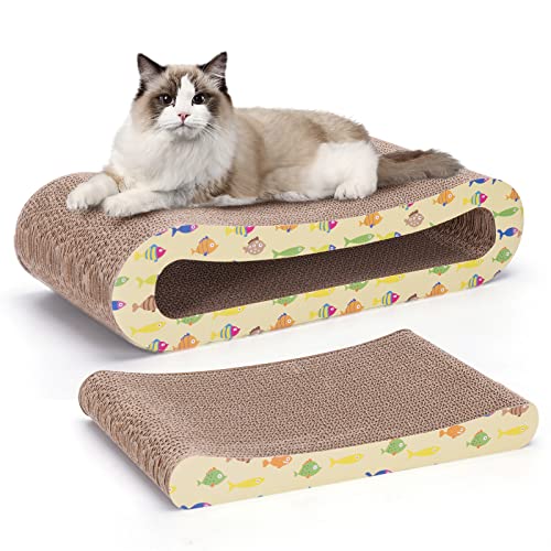 Nobleza Katze Kratzbrett Kratzpappe für Katzen 2 in 1, Katzenkratzer mit Katzenminze, Recycelbar Qualitäts-Pappe Kratzpad,Kratzpads Beidseitig Erhältlich Nobleza Katze Kratzbrett Kratzpappe für Katzen 2 in 1, Katzenkratzer mit Katzenminze, Recycelbar Qualitäts-Pappe Kratzpad,Kratzpads Beidseitig Erhältlich von Nobleza
