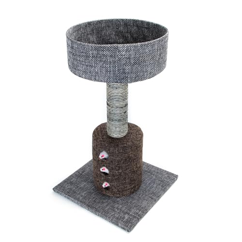 Nobleza Kratzbaum Katzenhaus - Multifunktionaler Katzenbaum zum Kratzen und Schlafen, Farbe:Grau, Größe:OneSize Nobleza Kratzbaum Katzenhaus - Multifunktionaler Katzenbaum zum Kratzen und Schlafen, Farbe:Grau, Größe:OneSize von Nobleza
