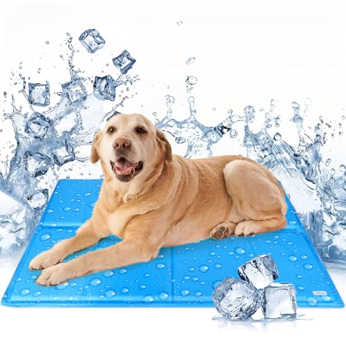 Nobleza Kühlmatte Hund, Kühldecke für Hunde Katze, Kühlkissen mit Ungiftiges Gel, Hundekühlmatte Selbstkühlend für Haustiere & Menschen, 110x70cm von Nobleza