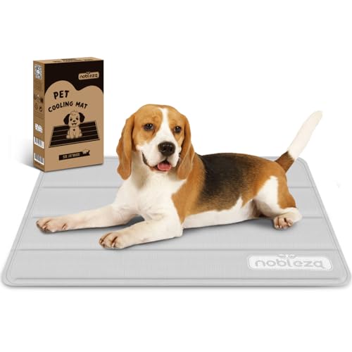 Nobleza Kühlmatte Hund und Kühlmatte Katze, Kühlmatte für Hunde und Katzen, Hundekühlmatte Selbstkühlend mit Gel für Haustiere und Tiere, 45x60cm von Nobleza