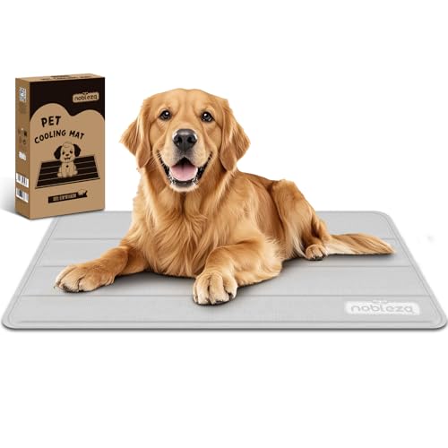 Nobleza Kühlmatte Hund und Kühlmatte Katze, Kühlmatte für Hunde und Katzen, Hundekühlmatte Selbstkühlend mit Gel für Haustiere und Tiere, 70x110cm von Nobleza