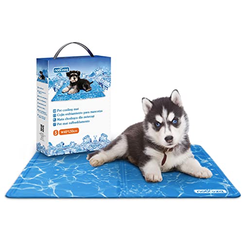 Nobleza - Kühlmatte Hunde Selbstkühlend Ungiftige Gelauflagen Welpe Katzenbett Kühlmatratze im Sommer, 50 * 40cm, Blau, S von Nobleza