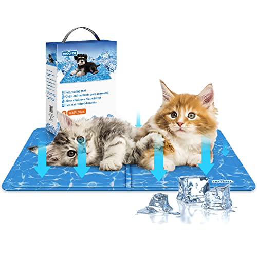 Nobleza - Kühlmatte Hunde Selbstkühlend Ungiftige Gelauflagen Welpe Katzenbett Kühlmatratze im Sommer, 50 * 40cm, Blau von Nobleza
