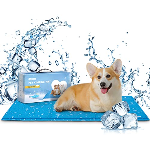 Nobleza Kühlmatte für Hunde, Haustier Kühlmatte Ungiftiges Gel, Selbstkühlende Matte Kühl Hundedecke, Kaltgelpad für Katzen und Hunde, Matte für Hundehütten Betten, L 50 * 70cm Nobleza Kühlmatte für Hunde, Haustier Kühlmatte Ungiftiges Gel, Selbstkühlende Matte Kühl Hundedecke, Kaltgelpad für Katzen und Hunde, Matte für Hundehütten Betten, L 50 * 70cm von Nobleza